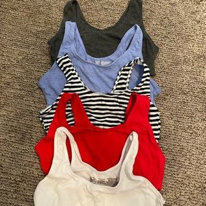 Fruit if the Loom tank sports bras, pack of 5